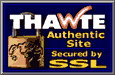 THAWTE AUTHENTIC SITE. Secured by 128-bit SSL Encryption.